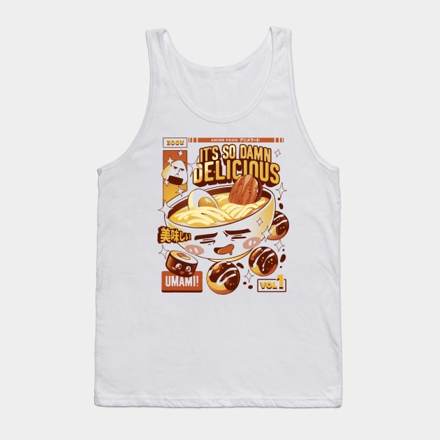 Anime Food Tank Top by Ilustrata